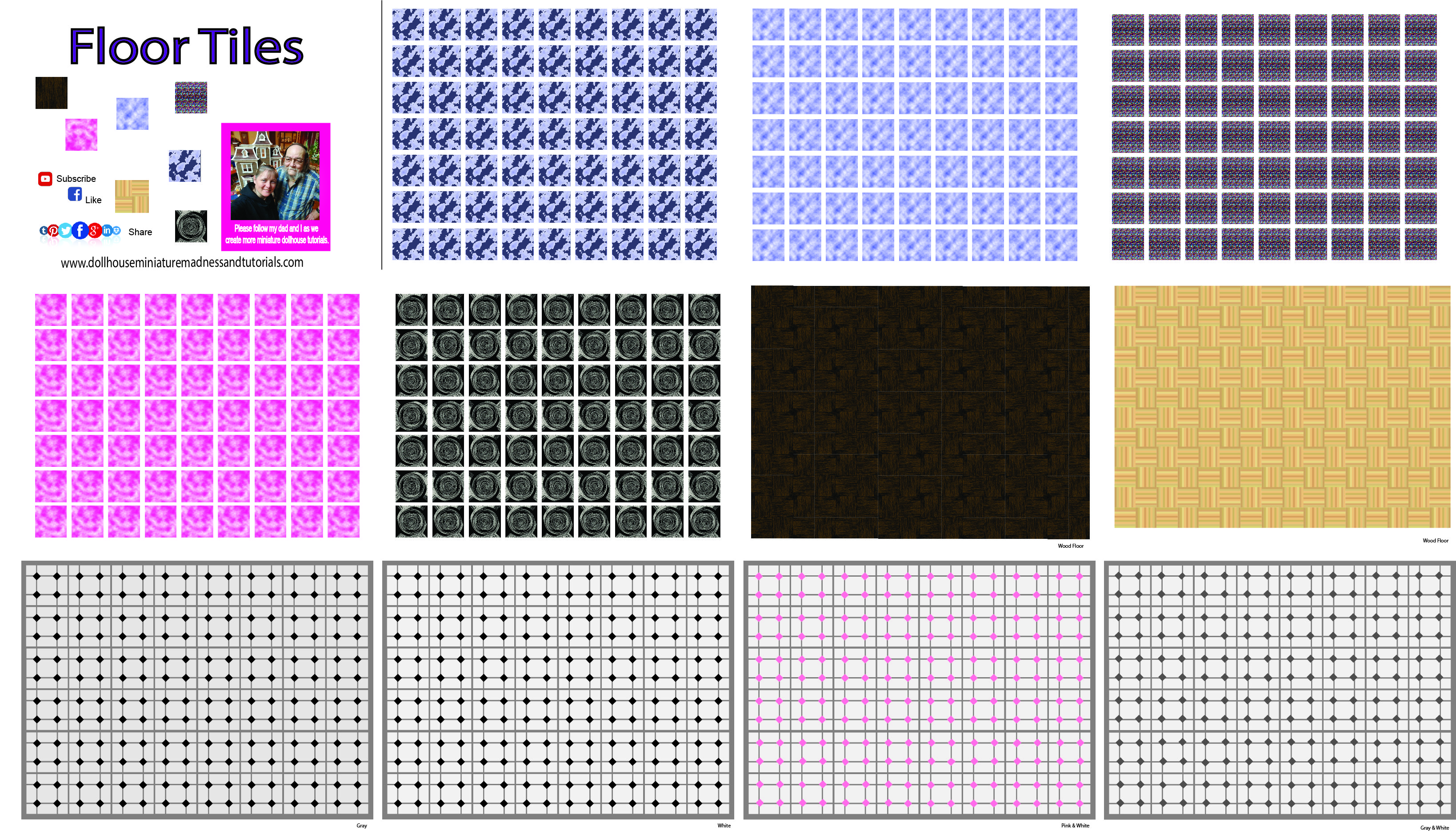 Printable Floor Tiles