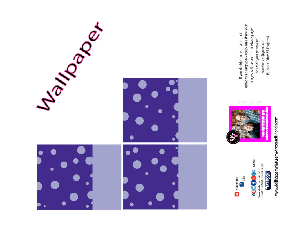 Purple Purple Spots 11617 Dollhouse Miniature Madness And Tutorials