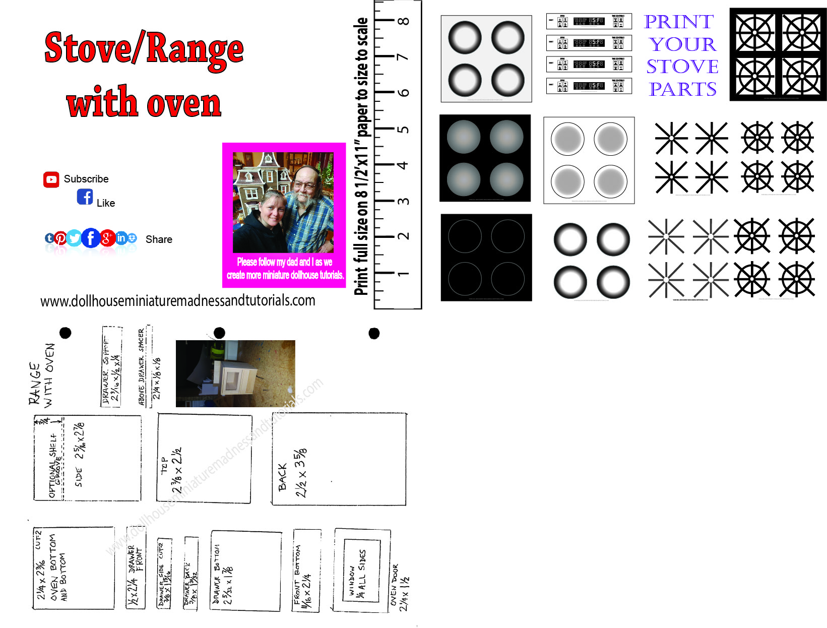 Templates Dollhouse Miniature Madness And Tutorials